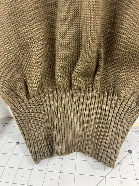 Vintage Military Wool Pullover Sweater Men's Large US Military SEBO Knitwear - Picture 2 of 10